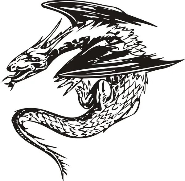 Vector de dragón — Archivo Imágenes Vectoriales
