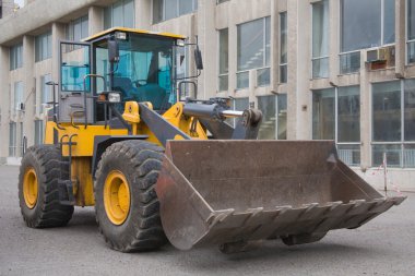 The heavy building bulldozer clipart