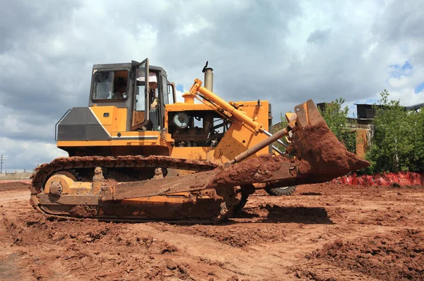 Tunga building bulldozer — Stockfoto