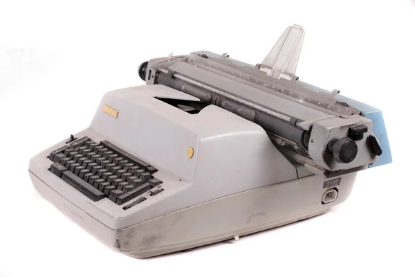 Антикварная механическая пишущая машинка — стоковое фото