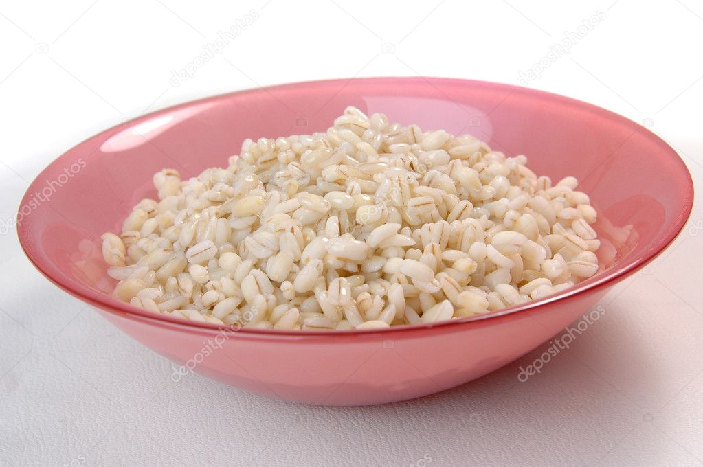 Groats porridge in plate