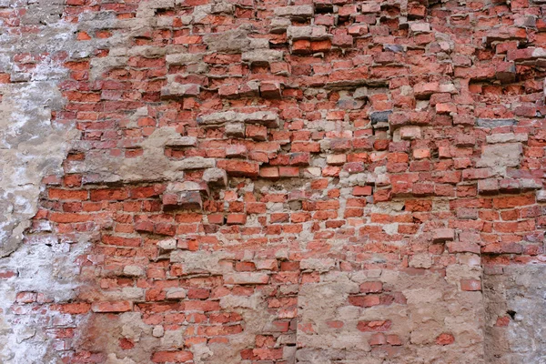 Винтажная красная кирпичная стена — стоковое фото