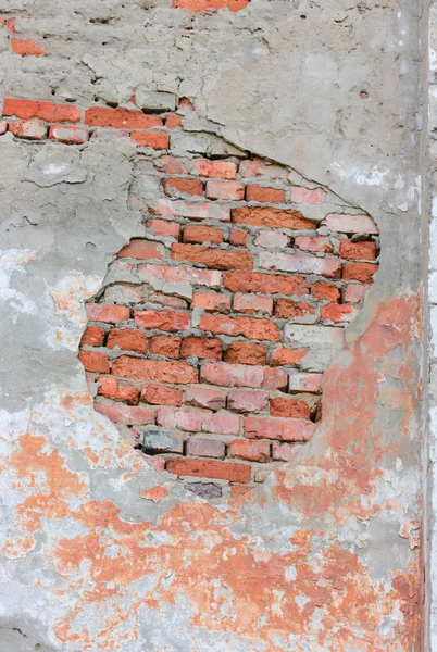 Vintage grunge rode bakstenen muur — Stok fotoğraf