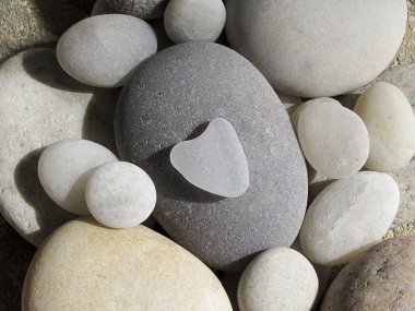 Heart shaped pebble clipart