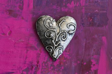 Painting with heart clipart