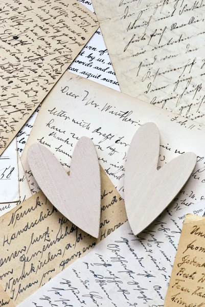 Srdce na dopis — Stock fotografie