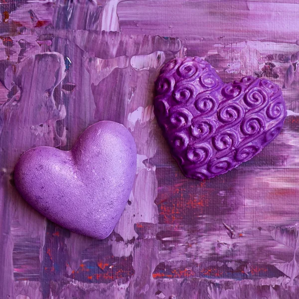 Kalp ile boyama — Stok fotoğraf