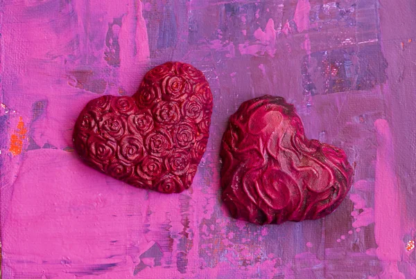 Kalp ile boyama — Stok fotoğraf