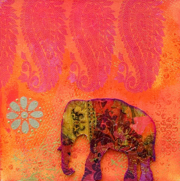 Произведения искусства слонов — стоковое фото