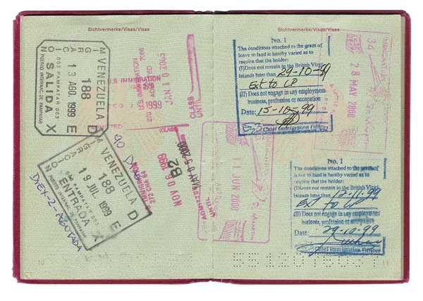 パスポート切手,｜ — ストック写真