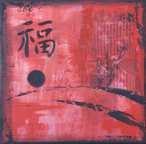 Asiatische Malerei — Stockfoto