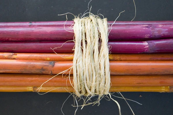 Colorful bamboo sticks — Stock Photo, Image