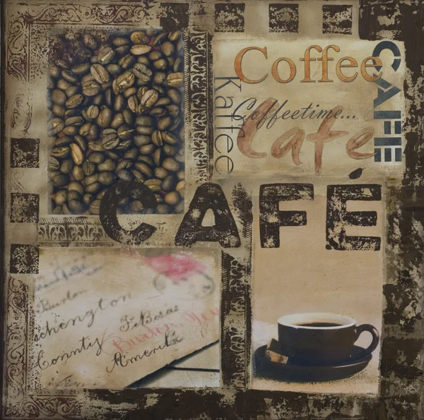 Ilustração café — Fotografia de Stock