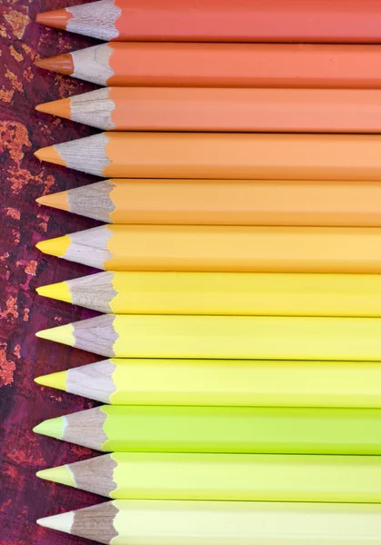 Wiele ołówki kolorowe — Zdjęcie stockowe