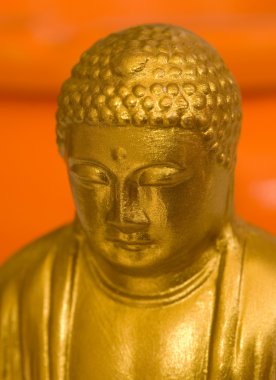 Golden buddha statue clipart