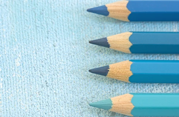 Lápices azules — Foto de Stock