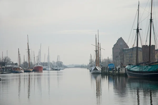 Greifswald hamnen — Stockfoto