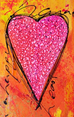 Heart Painting clipart