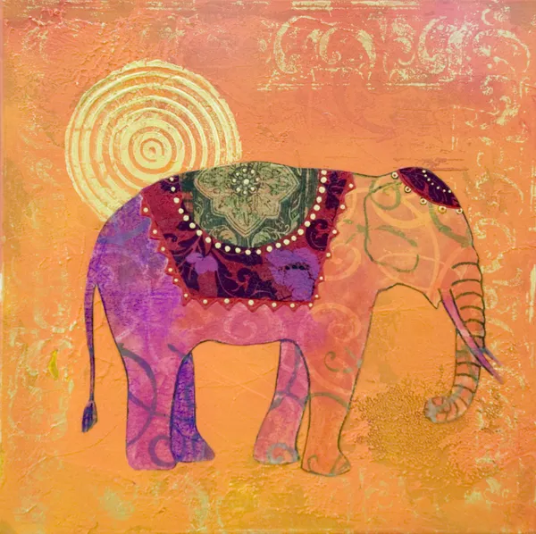 stock image Elephant painting