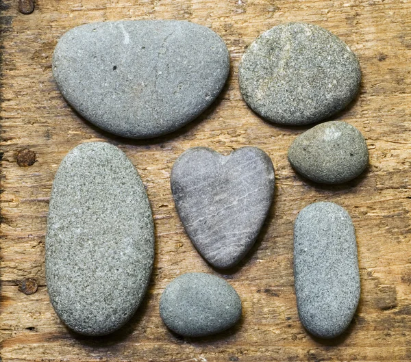 Heart shaped pebble — Stock Photo, Image