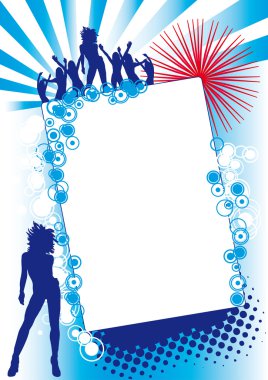 Blue Red Fest clipart