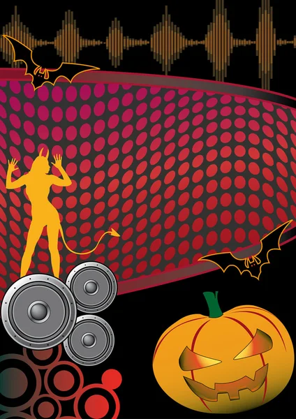 Flyer zur Halloween-Party — Stockvektor