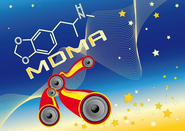 MDMA — Stockový vektor