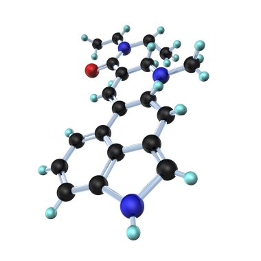 Molecule LSD 3D clipart