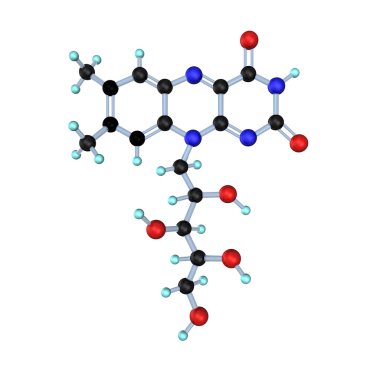 Molecule Vitamin B2 clipart