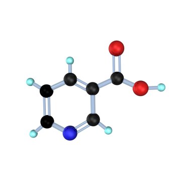 Molecule Vitamin B3 clipart