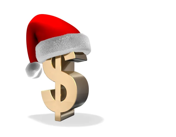 圣诞老人美元 — 图库照片