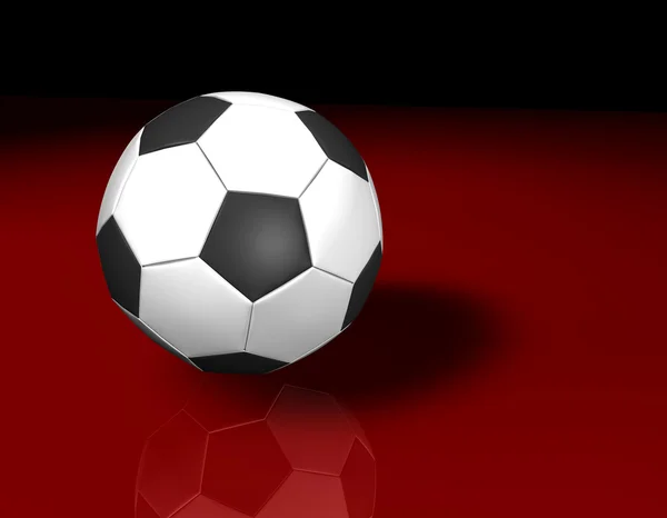 백색 futball 3d — 스톡 사진