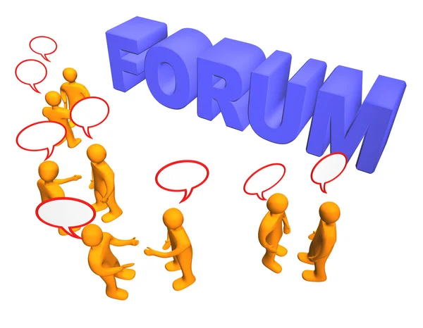 Forum ludzi 3d — Zdjęcie stockowe