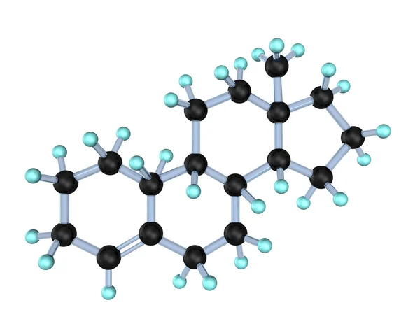 Molekula estrogenu 3d — Stock fotografie