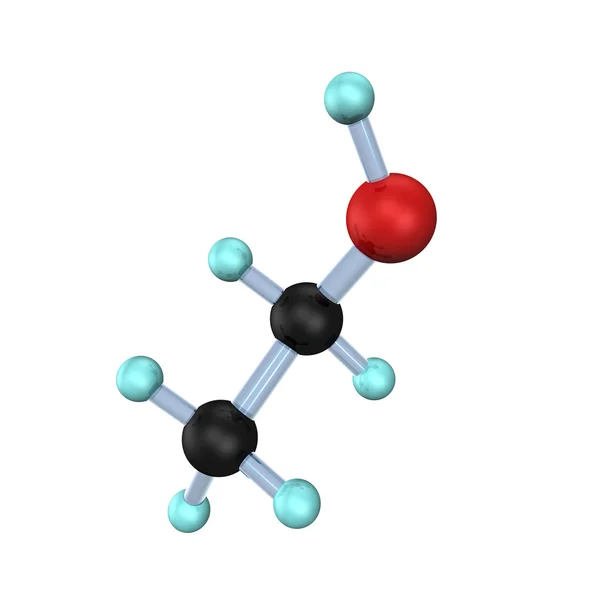 Молекула этанола — стоковое фото