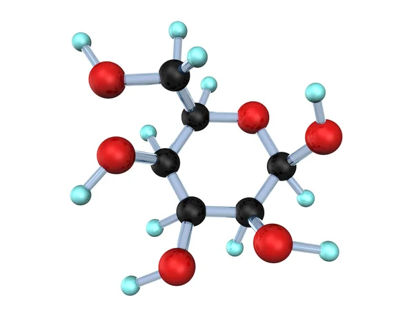 Молекули декстроза 3d — стокове фото