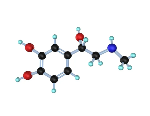 Molecule adrenalina 3D — Foto Stock