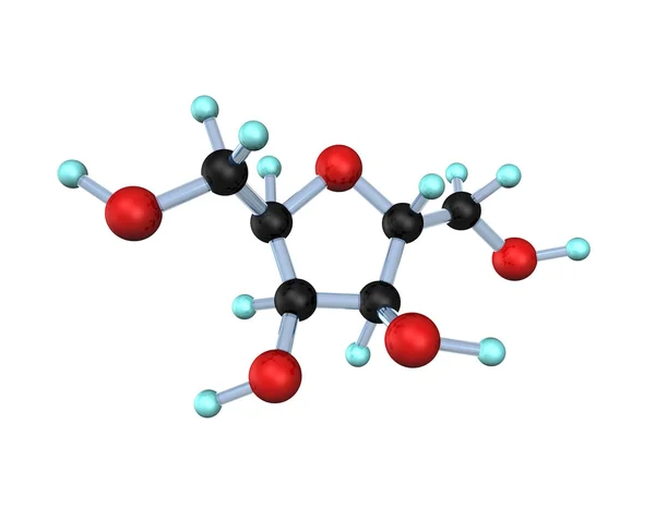 Molécula Sacarosa 3D —  Fotos de Stock