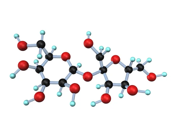Molecule Sugar 3D — Stock Photo, Image