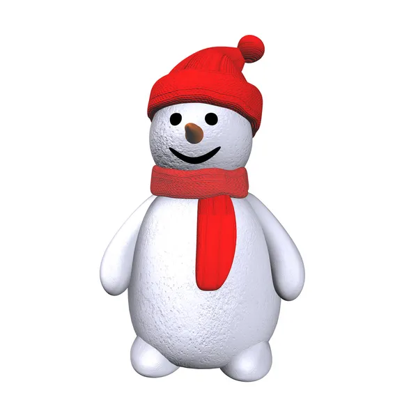 Snowman 3d — Stock Photo, Image