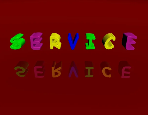 서비스 3d multicolors — 스톡 사진