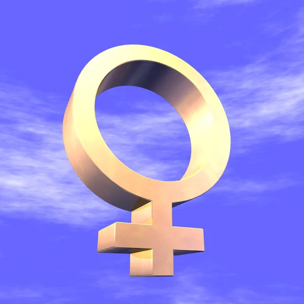 Feminin symbol 3d — Stockfoto