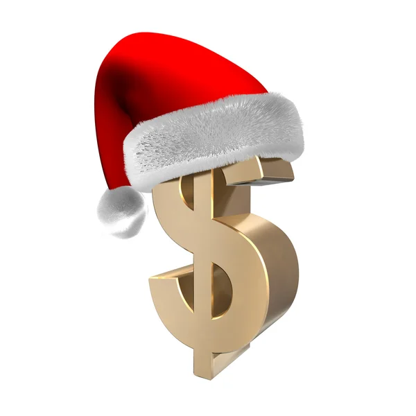 Dólar Santa 3d — Fotografia de Stock
