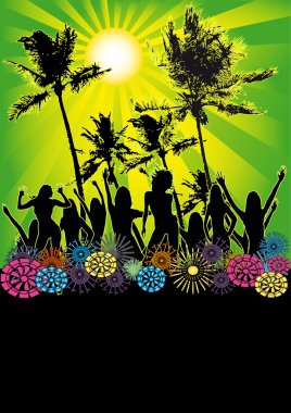 Retro Beach Party clipart