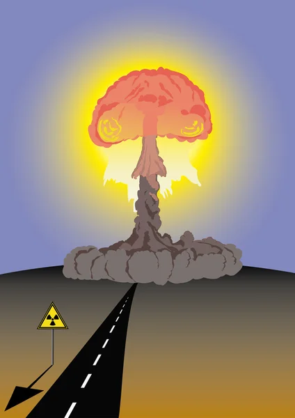 Atomik bulut — Stok Vektör