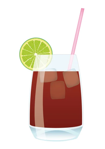 Cocktail Cuba Libre — Stock Vector