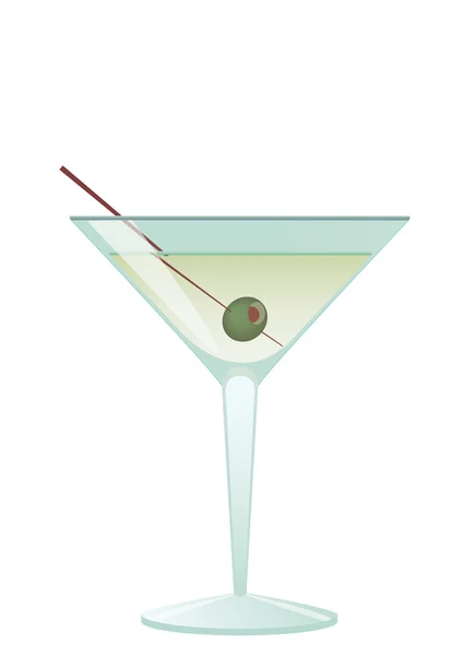 Cocktail martini — Stockvektor