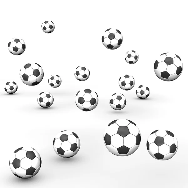 Bolinhas de futebol — Fotografia de Stock