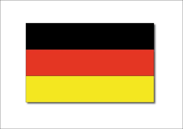 Bandera alemana — Vector de stock