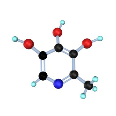 Molecule Vitamin B6 clipart